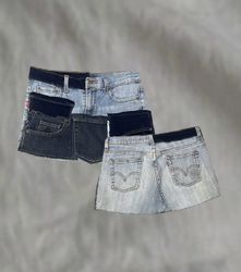 Upcycled Levi’s Patchwork Skirts