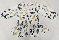 CR1635 UPCYCLED TIE FRONT BABYDOLL TOP