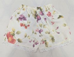 CR1637 UPCYCLED FLORAL LOUNGE SHORTS