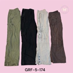 High Waist Y2K Cargo Pants Women Casual Cotton Tro..