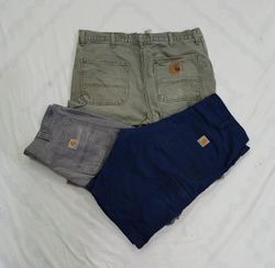 CR8527 UPCYCLED CARHARTT SHORTS