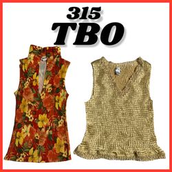 Crinkle tops (brands) Nicola , Tanjey  & La chatea..