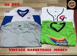 Vintage basketball jersey ak 087