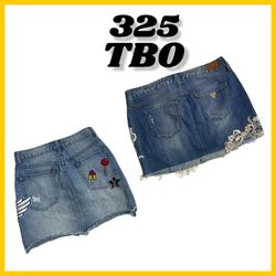 Y2k denim Skirts (brands) wallflower , guess & Ame..