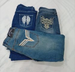 CR8548 Y2K FLARE & STRAIGHT JEANS