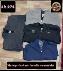 Vintage Carhartt hoodie sweatshirt Ak 075