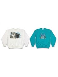 (FV-1471) Round neck Printed Sweatshirt