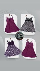 Y2K Moonlit Desire Babydoll Tops