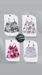 Y2K Floral Fusion Cami Tops
