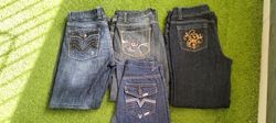 Y2K embroidered jeans