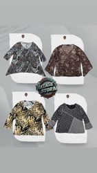 Y2K Cheetah Print Poly Blouse