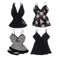 Y2K Cool Black Cami's