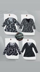 Y2K Black Swan Poly Blouse