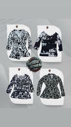 Y2K Monochrome Muse Poly Blouse