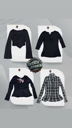 Y2K Dark Angel Poly Blouse