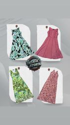 Y2K Monochrome Blossom Poly Dress