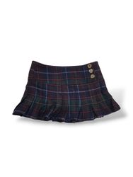UPCYCLED 3 BUTTON FRILL SKIRT
