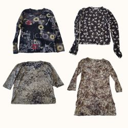 Y2K Grunge & Deep Earth Tone Mixed Top Bundle