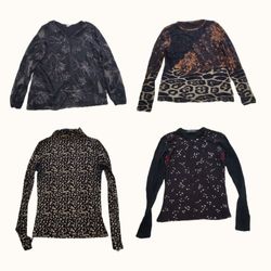 Y2K Grunge & Floral Embroidered Earthy Neutral Top..