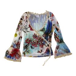 Y2k full sleeve blouse