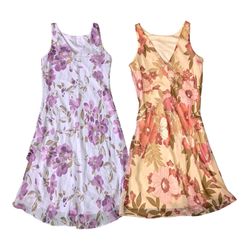 Y2K Flowery Graphics and Pink Floral Sexy Dresses