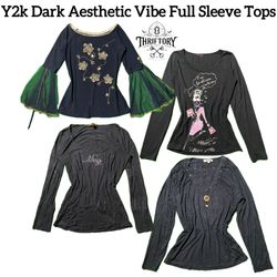 Y2K Dark Ehstheti Vibe Full Sleeve Tops TY-035