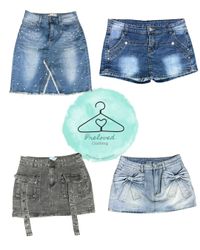 160526-10 y2k denim mini skirts 11 pcs