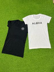 Yv299 Lululemon GymShark Studio Printed T Shirts 1..