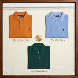 POLO Premium Cotton 3-Button Henley Crewneck T-Shi..