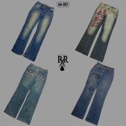 Y2K It Girl Denim Flare Jeans (AA-857)