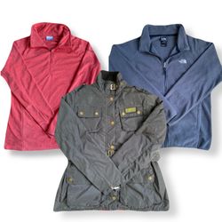 Barbour The north face and mix brand jacket
