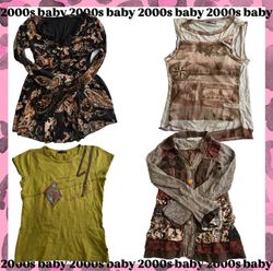 Indie sleaze graphic tops-119
