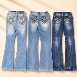 Y2K Embellished and Embellished Women Bootcut Jean..