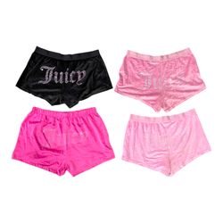 Juicy Couture Rhinestone Velour Shorts | Iconic Y2..