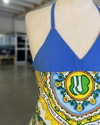 Upcycled y2k Scarf Tank Top