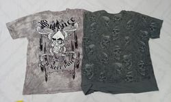 CR8593 VINTAGE SKULL T-SHIRTS