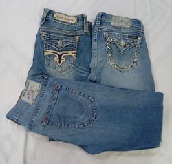 CR8605 VINTAGE MIX BRANDED FLARE & STRAIGHT JEANS