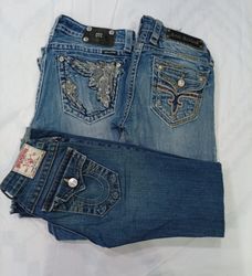 CR8606 VINTAGE MIX BRANDED FLARE & STRAIGHT JEANS