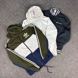 Mix branded Windbreaker nike,adidas and other bran..