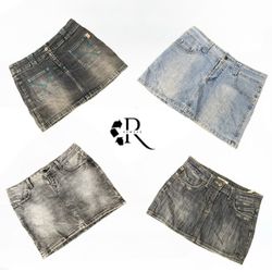 Y2K Unique Girl Denim Mini Skirts RW1998