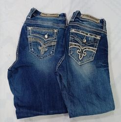 CR8615 VINTAGE ROCK REVIVAL FLARE JEANS