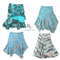 Y2K Unique Girl Poly Maxi Skirts RE-3257