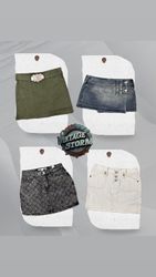 Y2K Midnight Vixen Denim Skirt