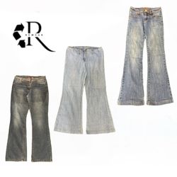 Y2K Era Cyber Girl Denim Jeans RW2003