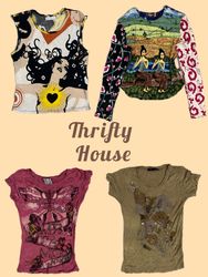 Vintage Artsy & Graphic Babytees(TH/402)