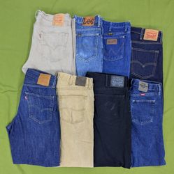 RV3530 Lee, Levi's, Wrangler Mix Jeans