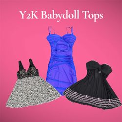 Y2K Babydoll Tops - (19/05)