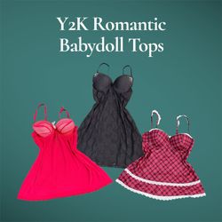 Y2K Romantic Babydoll Tops - (19/05)