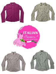 Y2K light colour office shirts