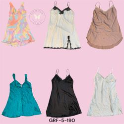 Vintage Y2K Graphic Slip Mini Dress (GRF-4-190)